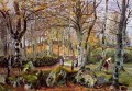 Paisaje con rocas Montfoucault 1874 Camille Pissarro